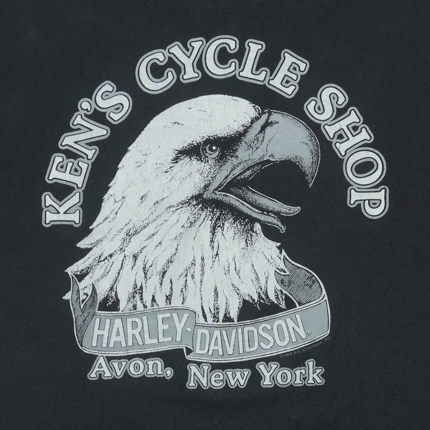 1993 Harley Davidson Survivor Wolf ShirtBack Graphic