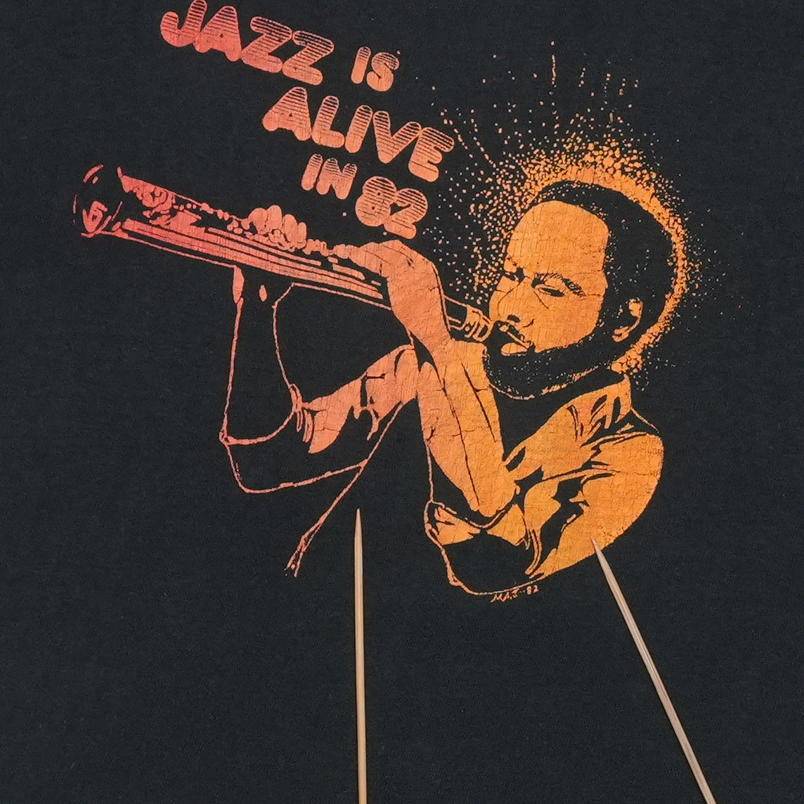 1982 Jazz Festival Tour Shirt Front Detail 1