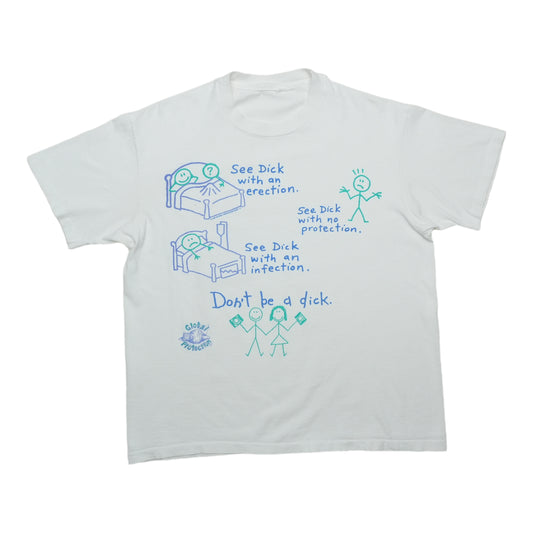 1990s Dont Be A Dick Global Protection Shirt Front