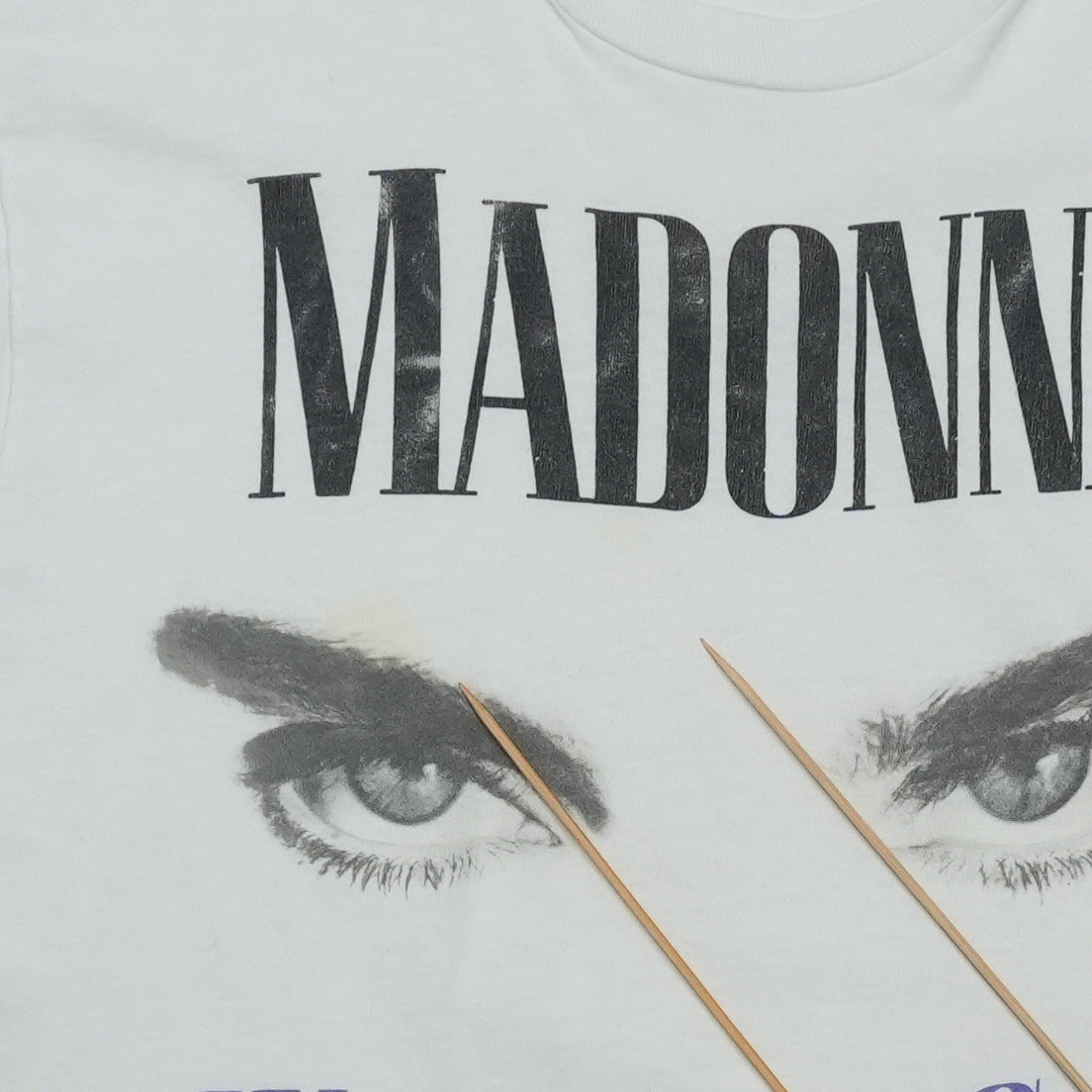 1987 Madonna Who's That Girl World Tour Shirt Detail 3
