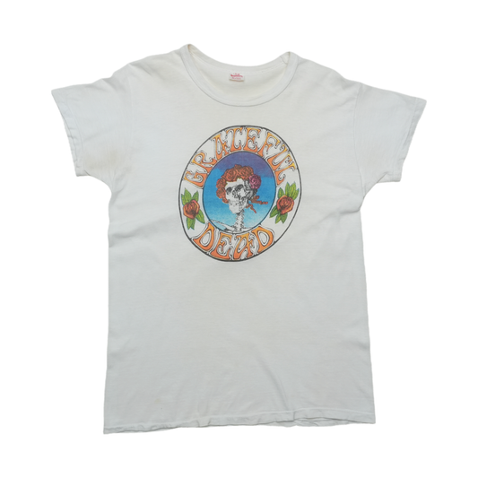 1970s Grateful Dead Bertha Skull Roses Shirt Front