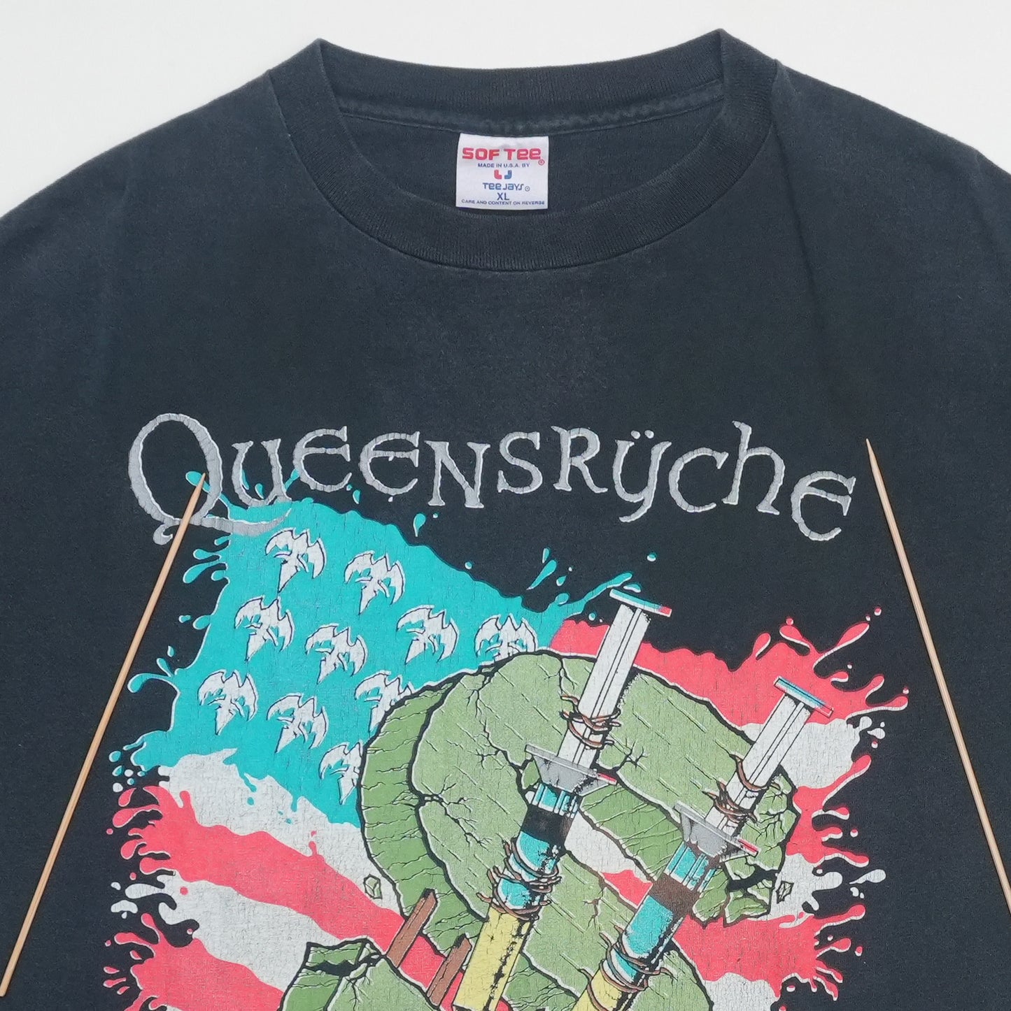 1991 Queensryche Empire Building Empires World Tour Shirt Detail 5