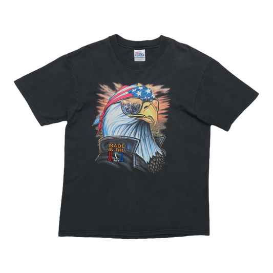 1990s Made in the USA Biker Eagle ShirtFront