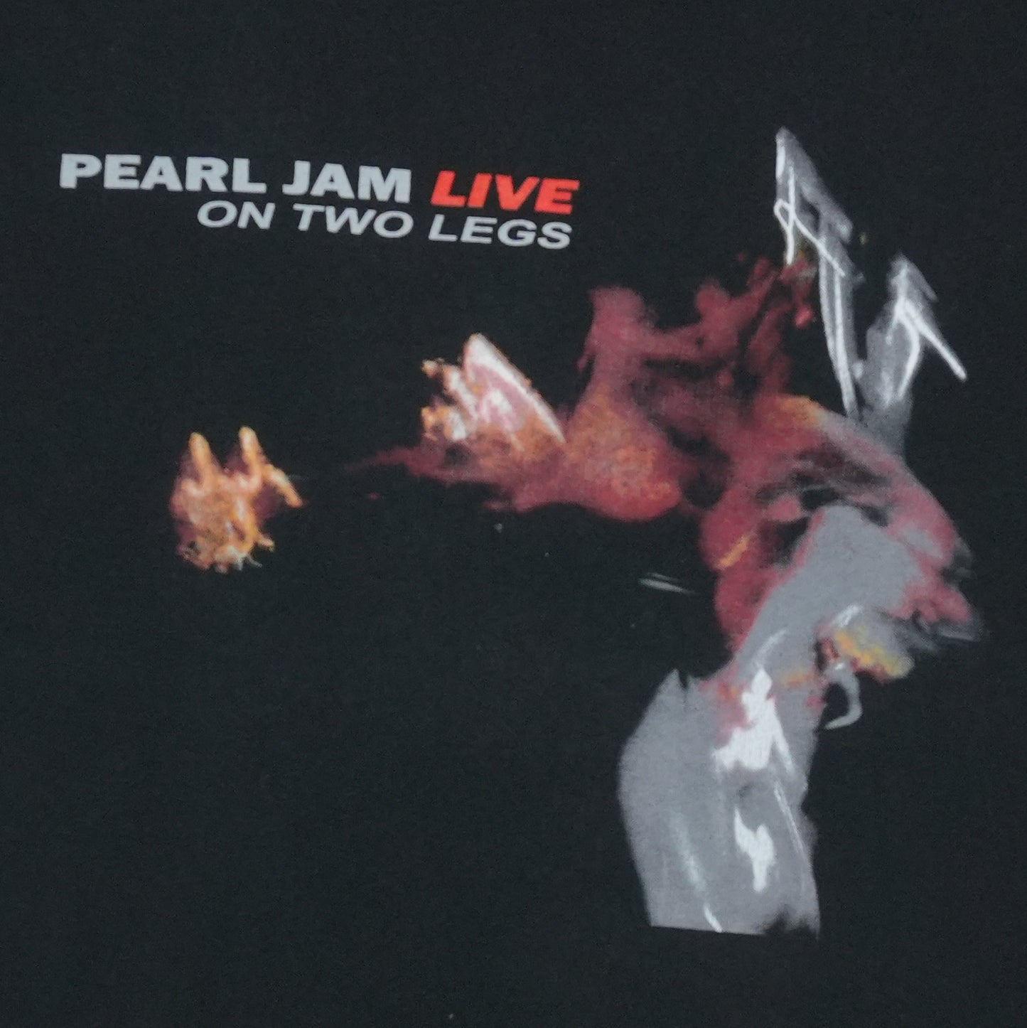1998 Pearl Jam Live On Two Legs Tour Shirt Detail 2