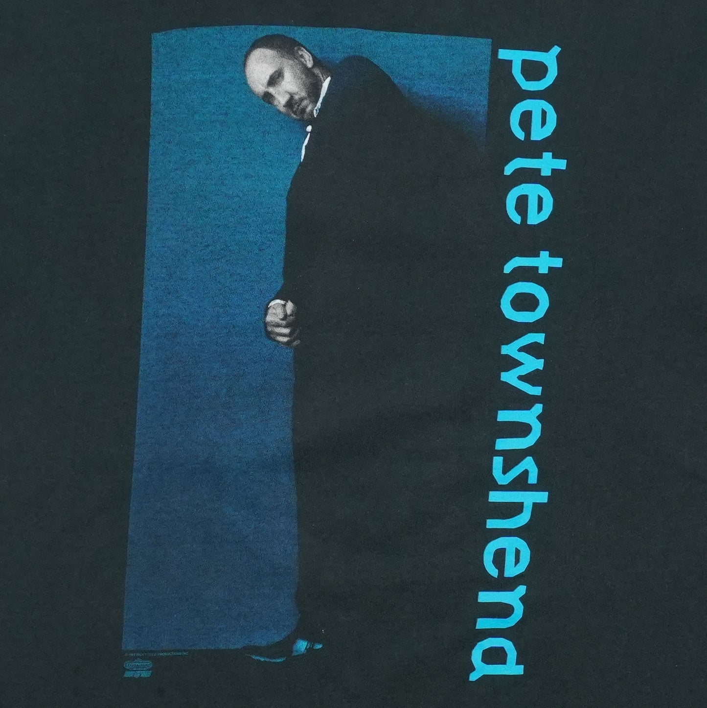1993 Pete Townshend Psychoderelict Tour Shirt Front Graphic