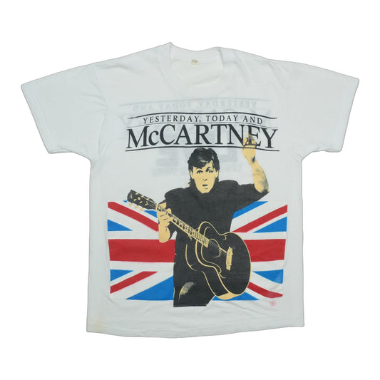 1990 Paul McCartney Yesterday Today Tour Shirt Front