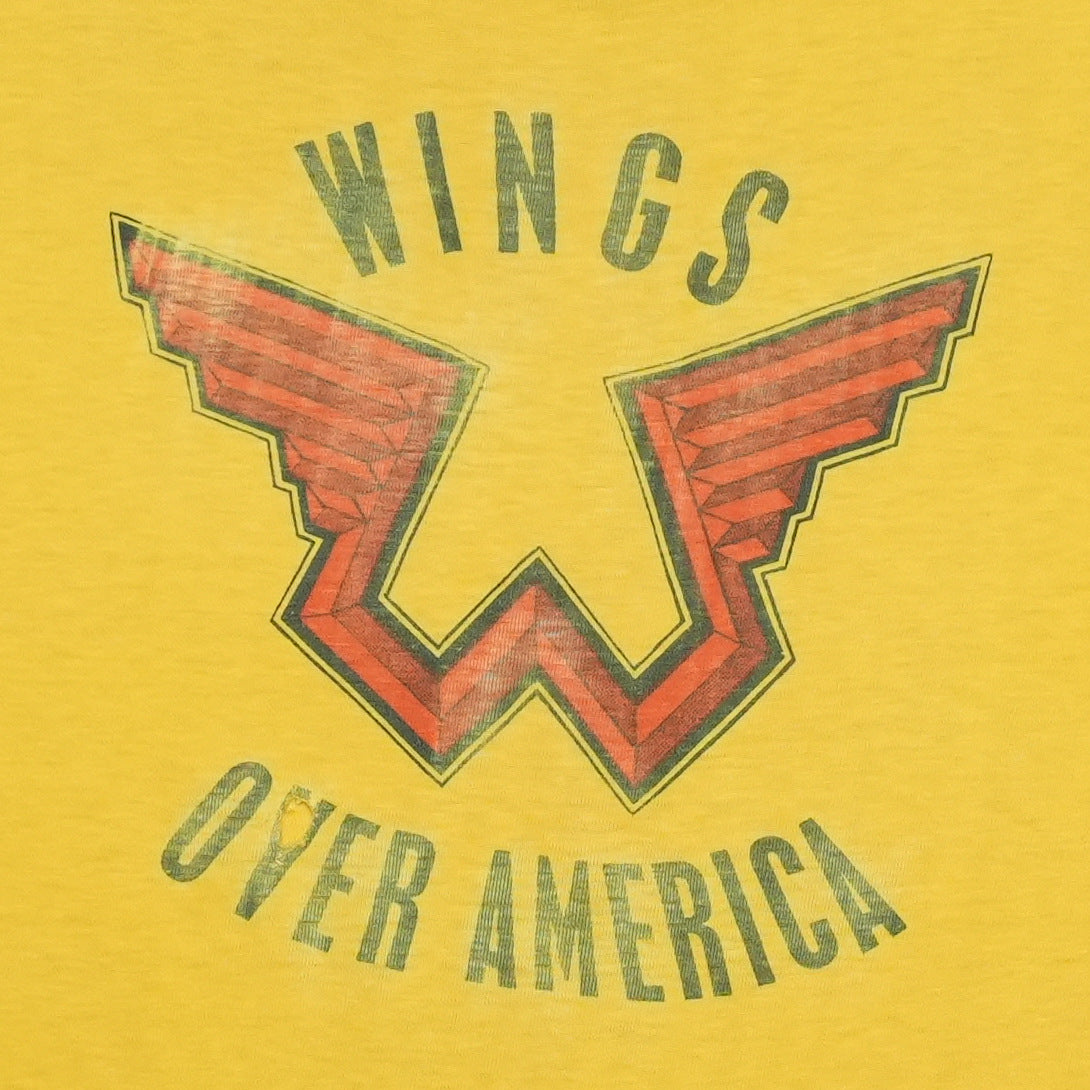 1976 Wings Over America Shirt Front Graphic