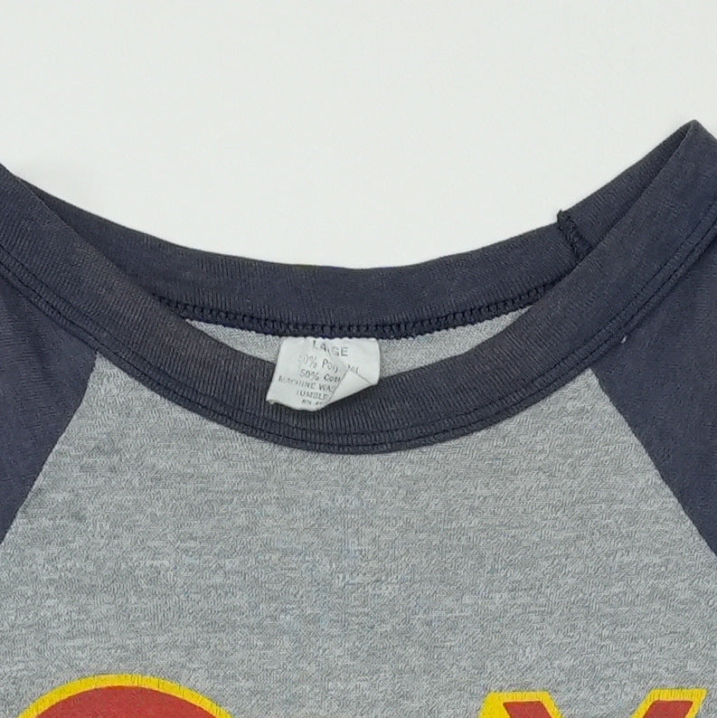 1981 Ozzy Osbourne Diary Of A Madman Raglan Shirt Tag