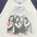 1983 Asia Alpha Invasian Tour Raglan Shirt Detail 6