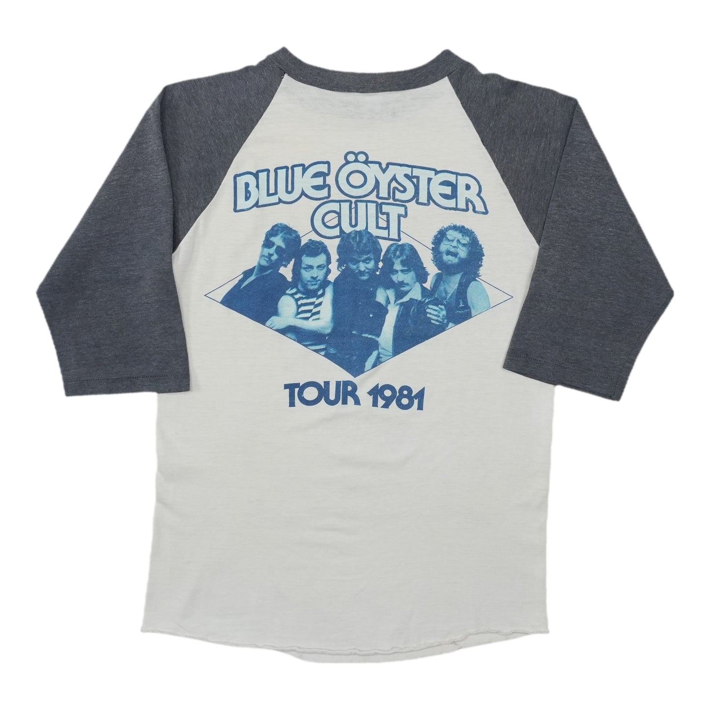 1981 Blue Oyster Cult Fire Of Unknown Origin Raglan Shirt Back