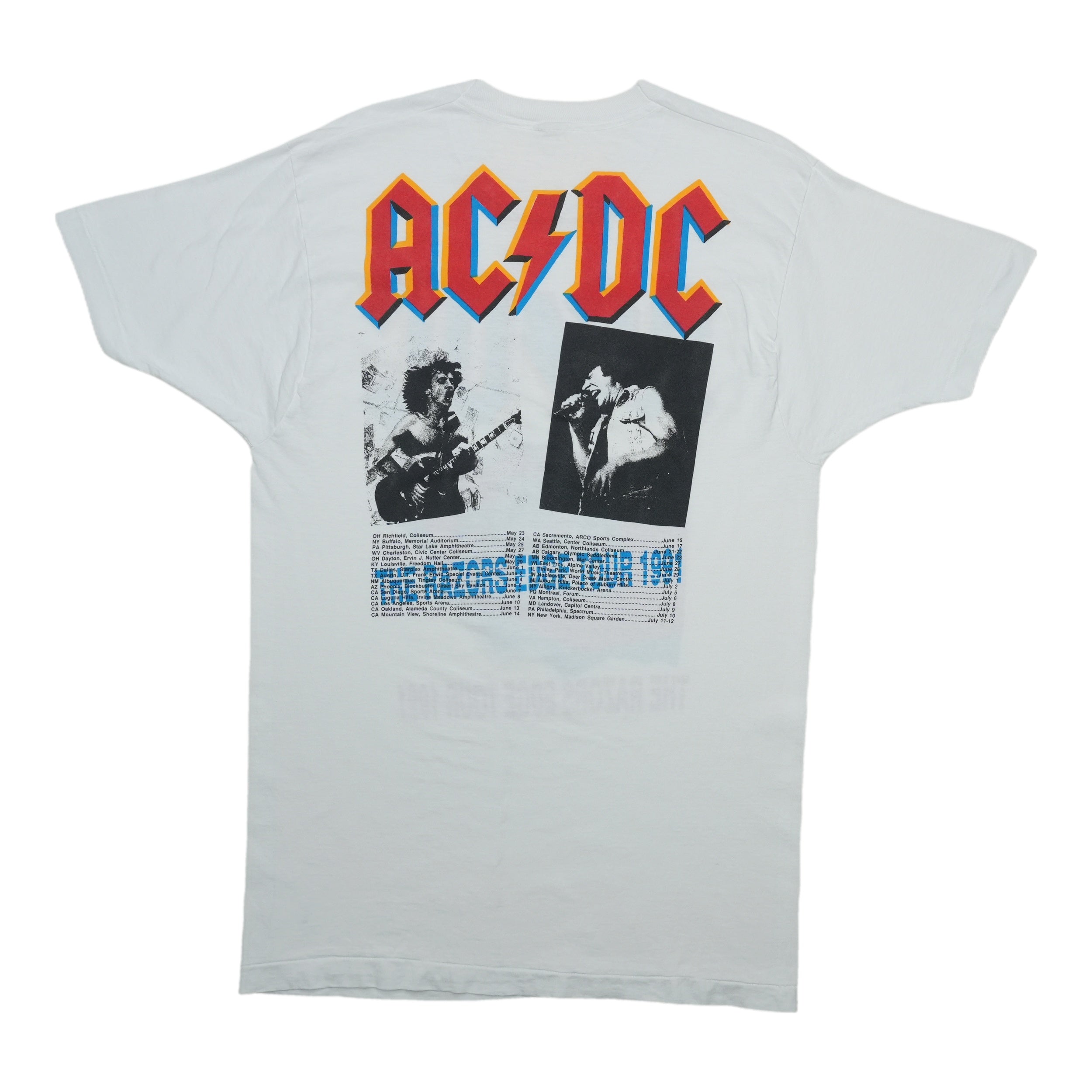 1991 AC/DC The Razors Edge Tour Shirt | WyCo Vintage