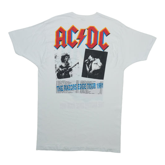 1991 AC/DC The Razors Edge Tour Shirt Back