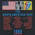 1989 Rolling Stones Steel Wheels North American Tour Shirt Back Detail 1