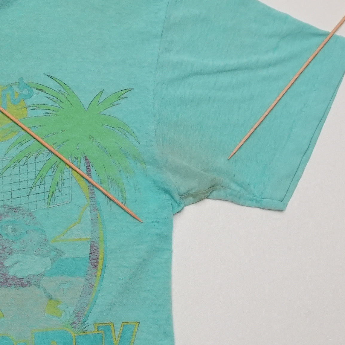 1980s California Raisins Beach Party Shirt Detail