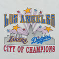 1988 Los Angeles Lakers Dodgers City Of Champions Shirt Detail