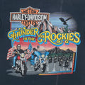 1989 Harley Davidson Thunder In The Rockies Shirt Front Detail 1