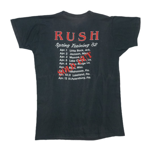 1982 Rush Exit Stage Left Tour Shirt Back