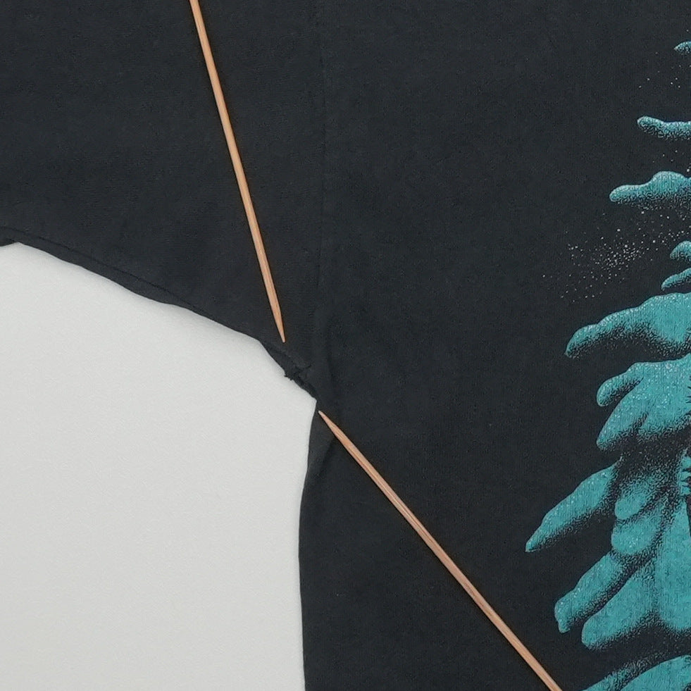 1990 Black Wolf Shirt Back Detail 1