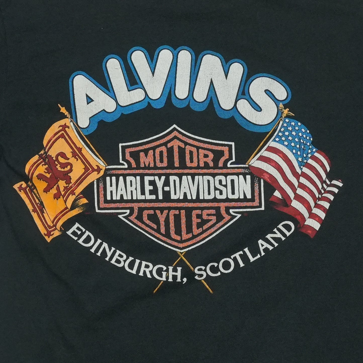 1990s Harley Davidson Iron Shirt Back Detail 1