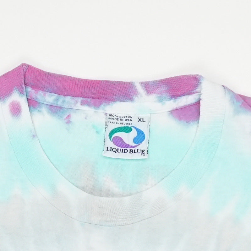 1994 Grateful Dead Steal Your Base Liquid Blue Tie Dye Shirt