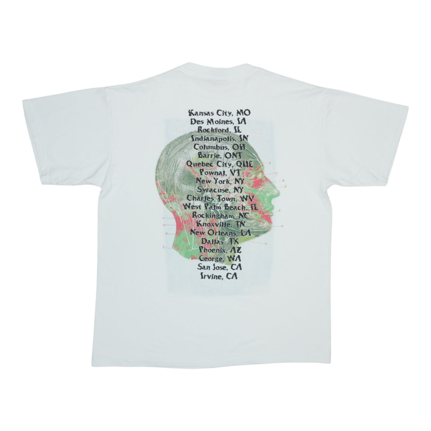 1996 Lollapalooza Music Festival Tour Shirt