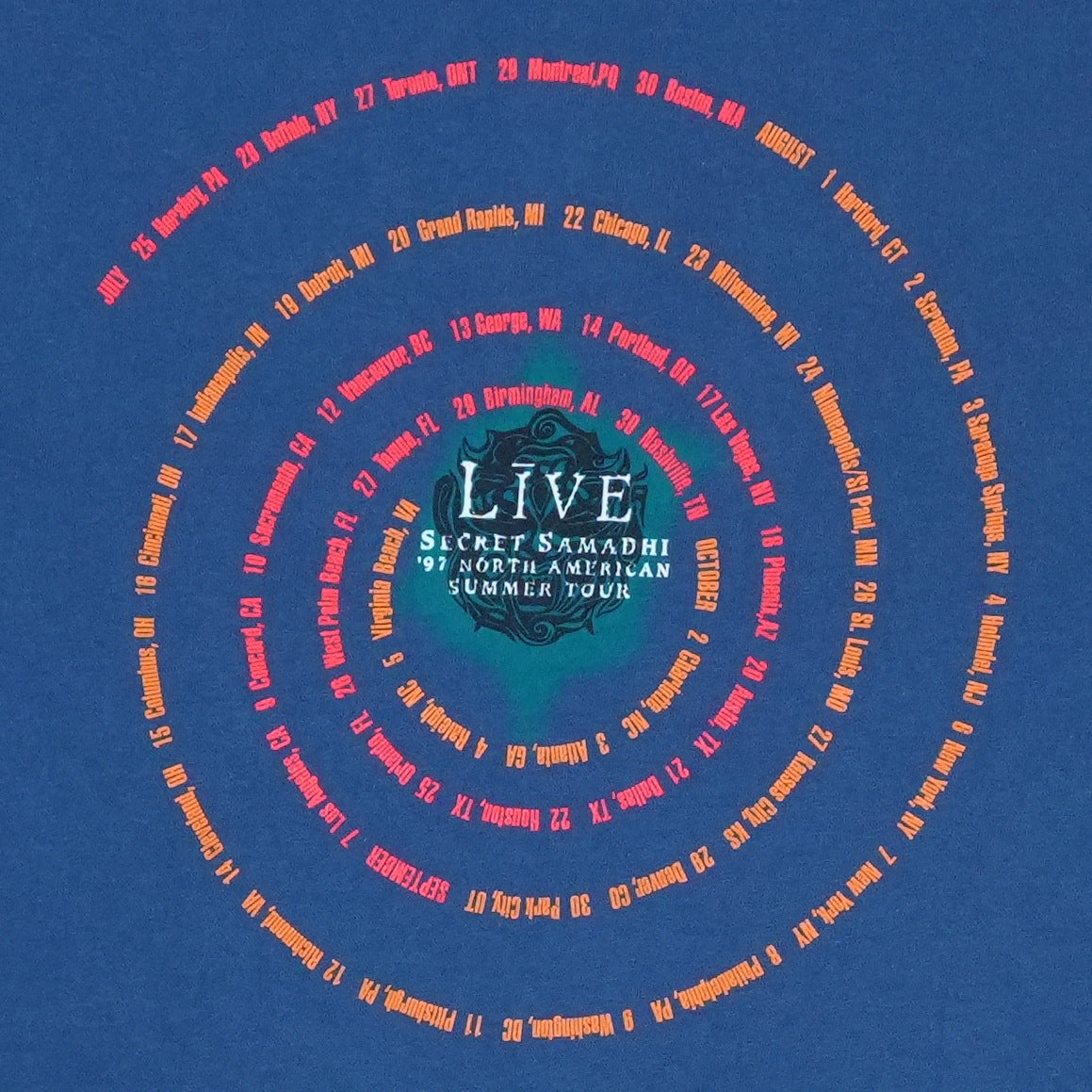 1997 Live Secret Samadhi Tour Shirt