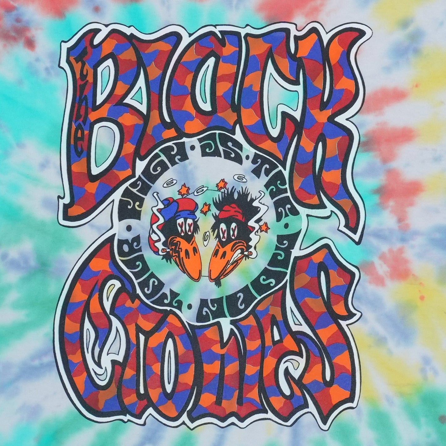 1993 Black Crowes High As The Moon Tie Dye Shirt