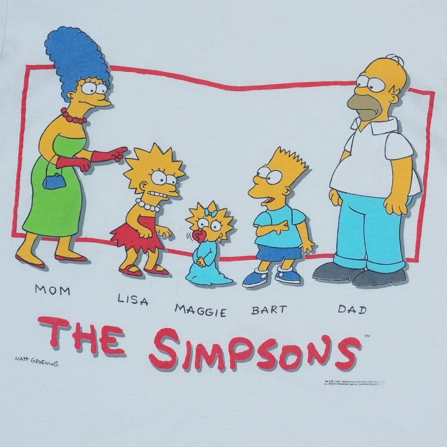 1990 The Simpsons Shirt