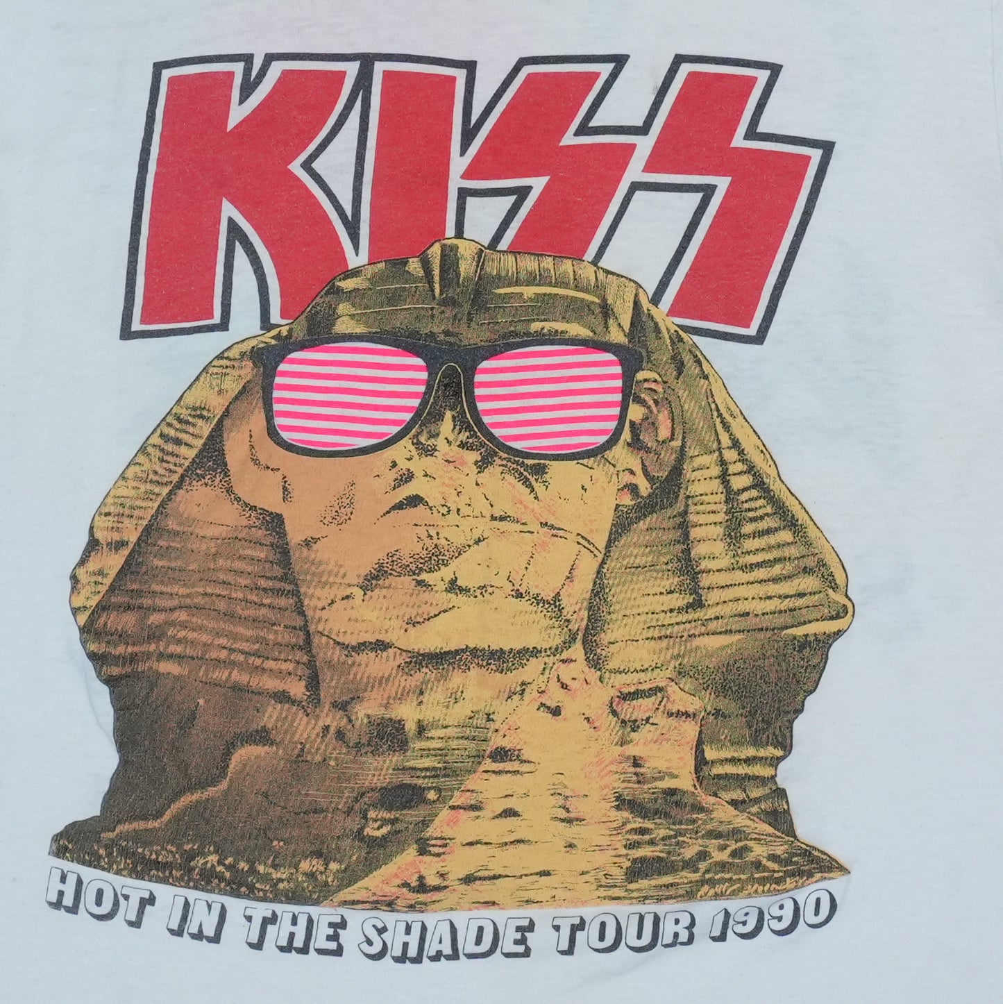 1990 Kiss Hot In The Shde Tour Shirt