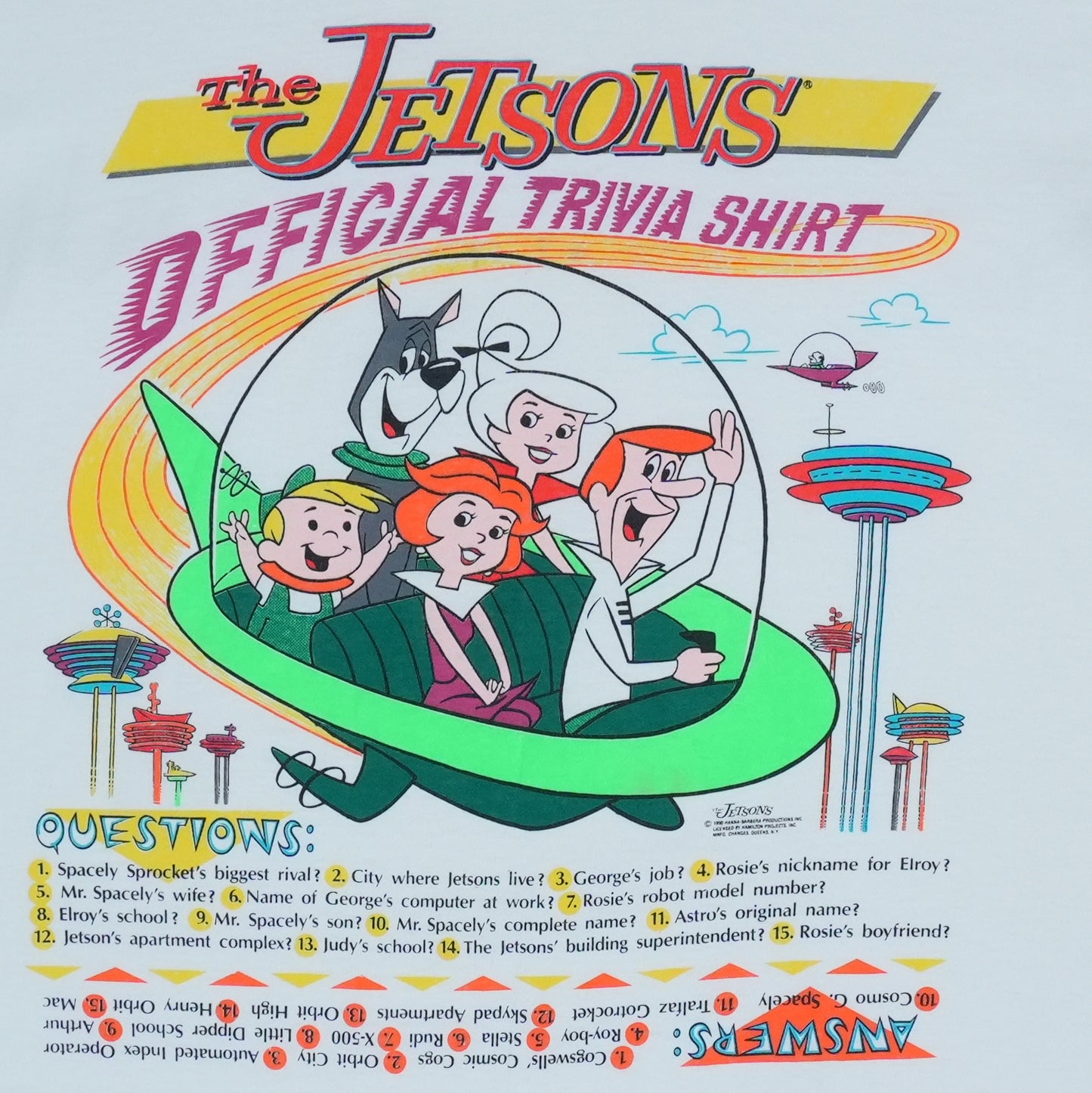 1990 The Jetsons Trivia Shirt