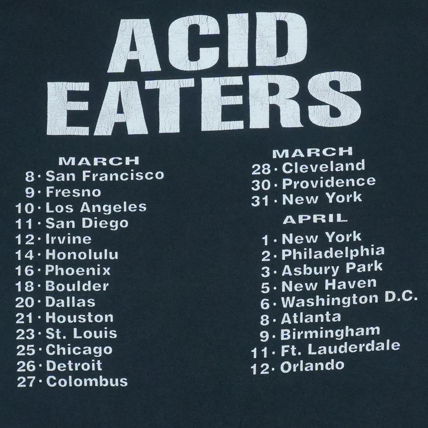 1994 Ramones Acid Eater Shirt