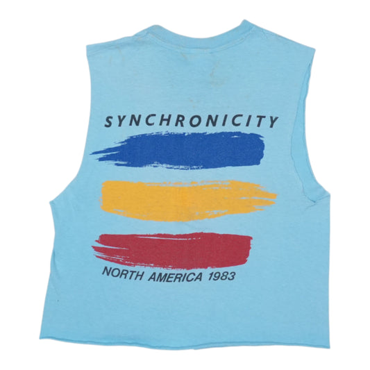 1983 The Police Synchronicity Tour Shirt Back