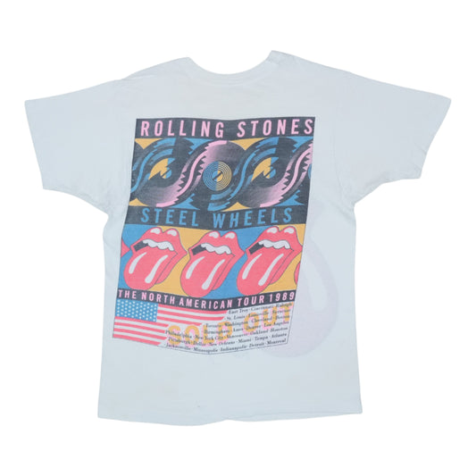 1989 Rolling Stones Steel Wheels Tour Shirt Back