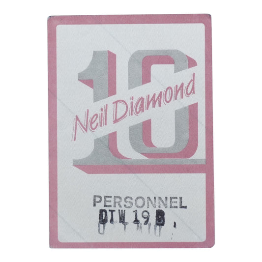 1982 Neil Diamond Tour Personnel Backstage Pass