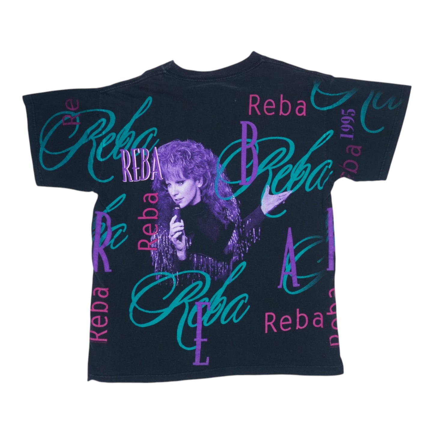 1995 Reba McEntire All Over Print Shirt