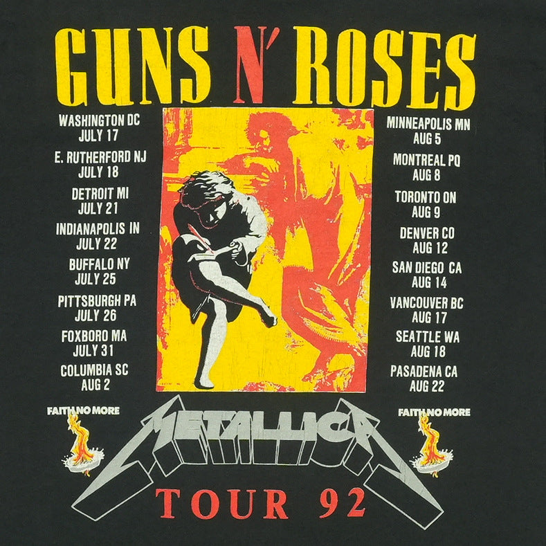 1992 Metallica Guns N Roses Tour Shirt | Authentic Vintage Tee