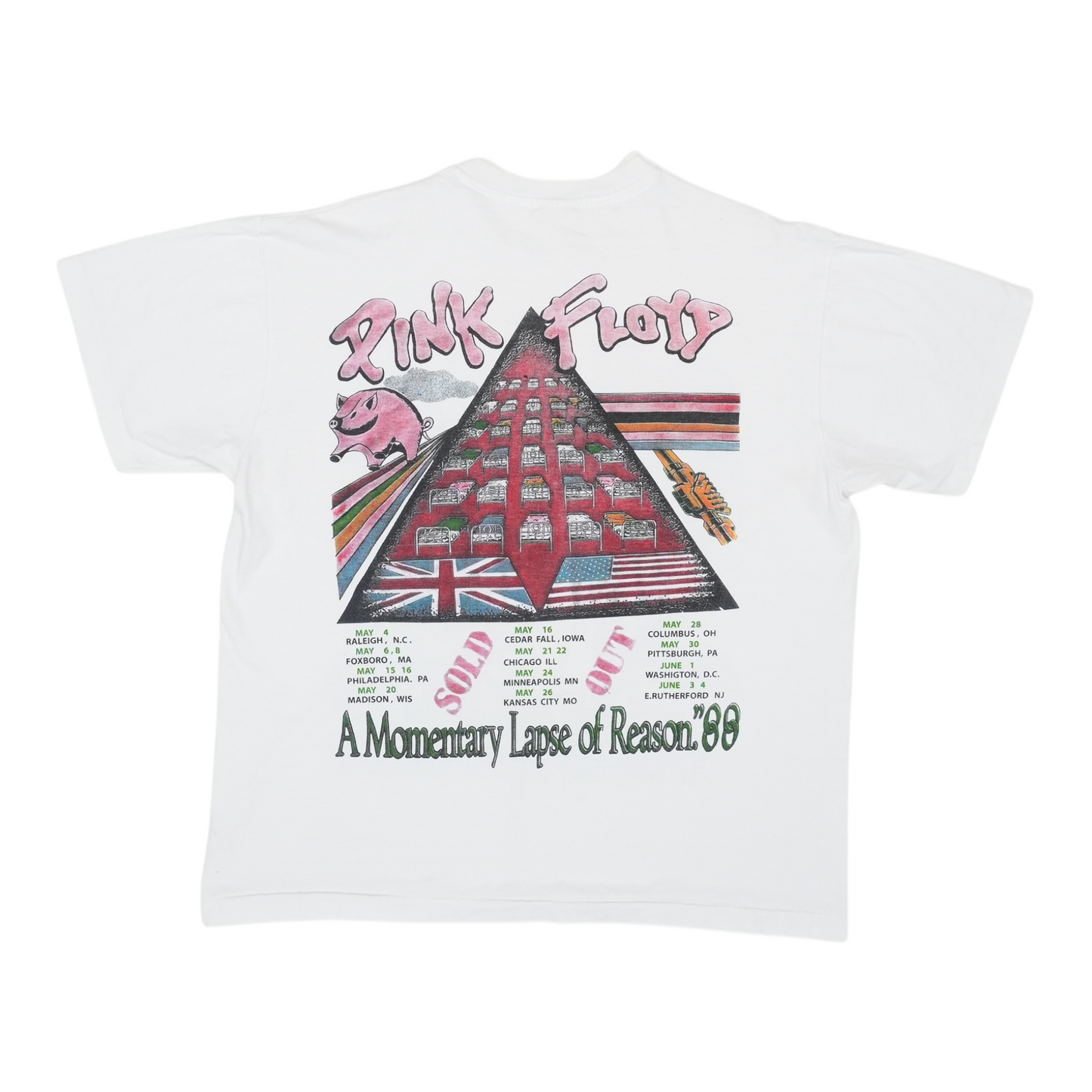 1988 Pink Floyd Momentary Lapse Or Reason Tour Shirt