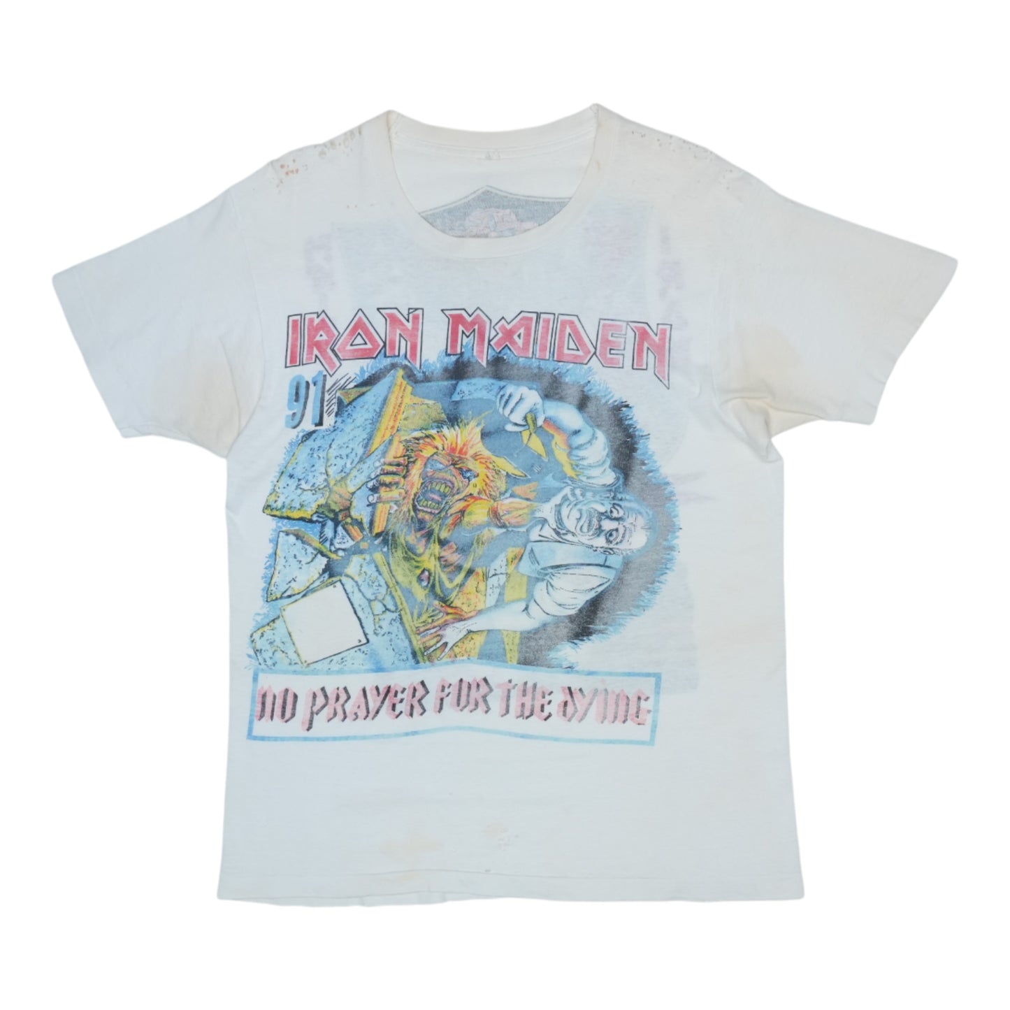 1990 Iron Maiden No Prayer For The Dying Tour Shirt