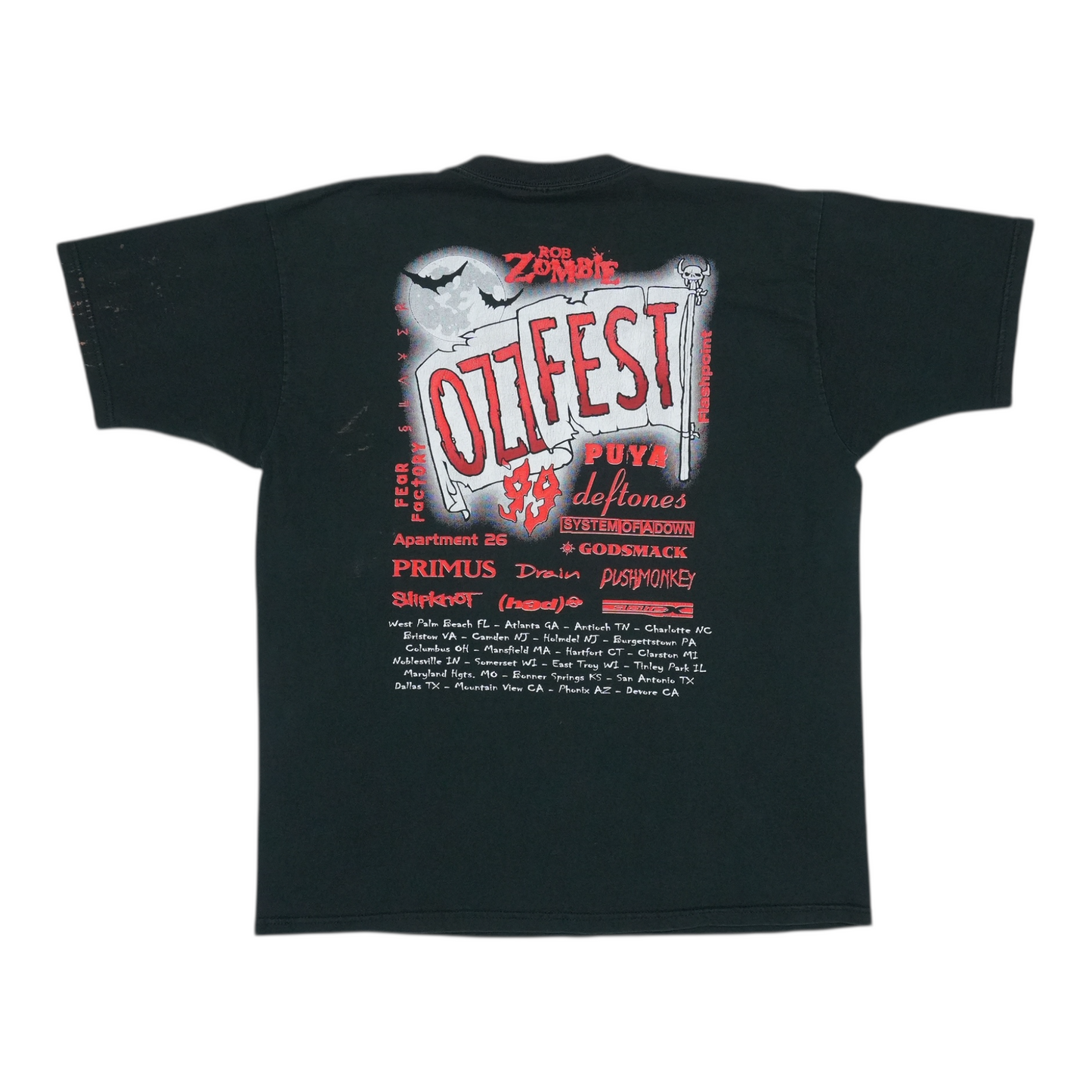1999 Ozzy Osbourne Ozzfest Tour ‚ Authentic Vintage Tee
