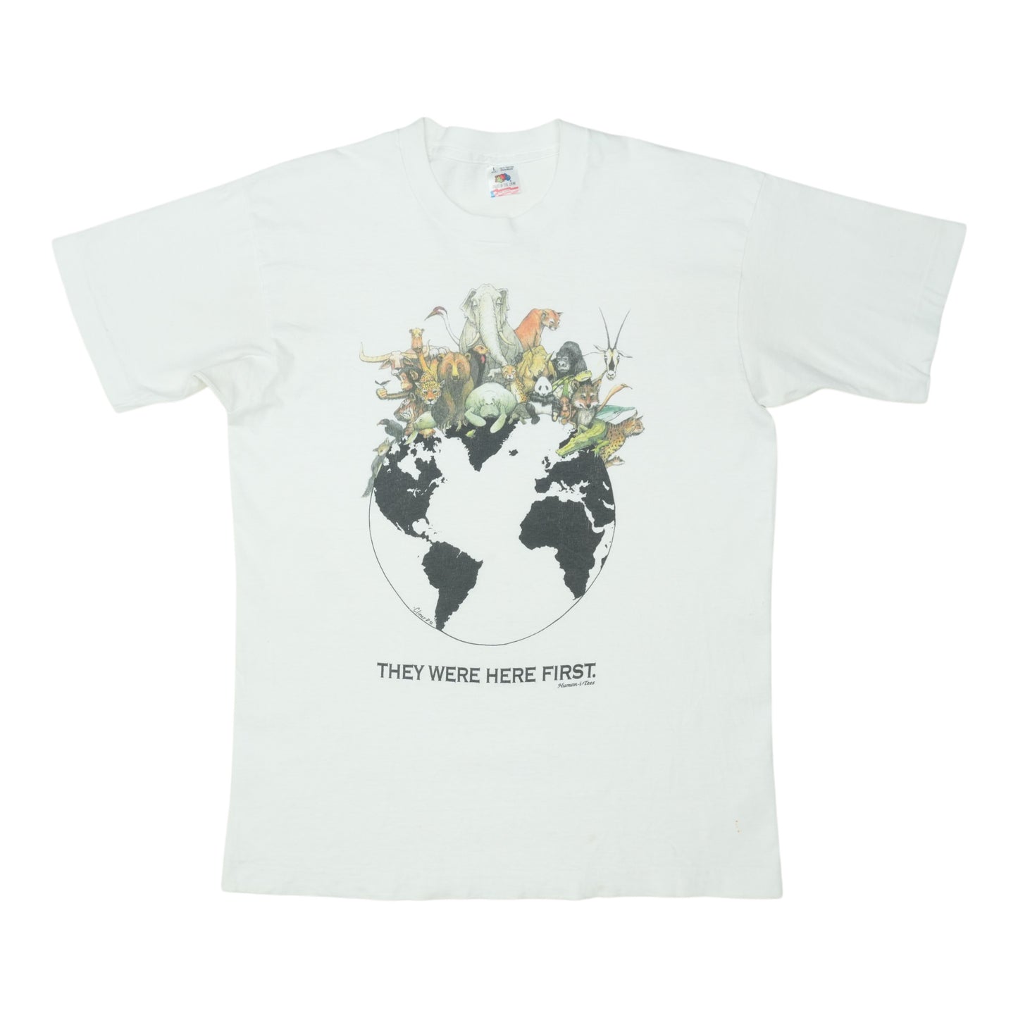 1992 They Were Here First Humanitees Shirt