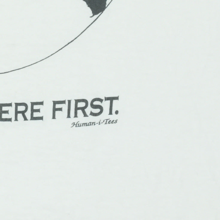 1992 They Were Here First Humanitees Shirt Detail