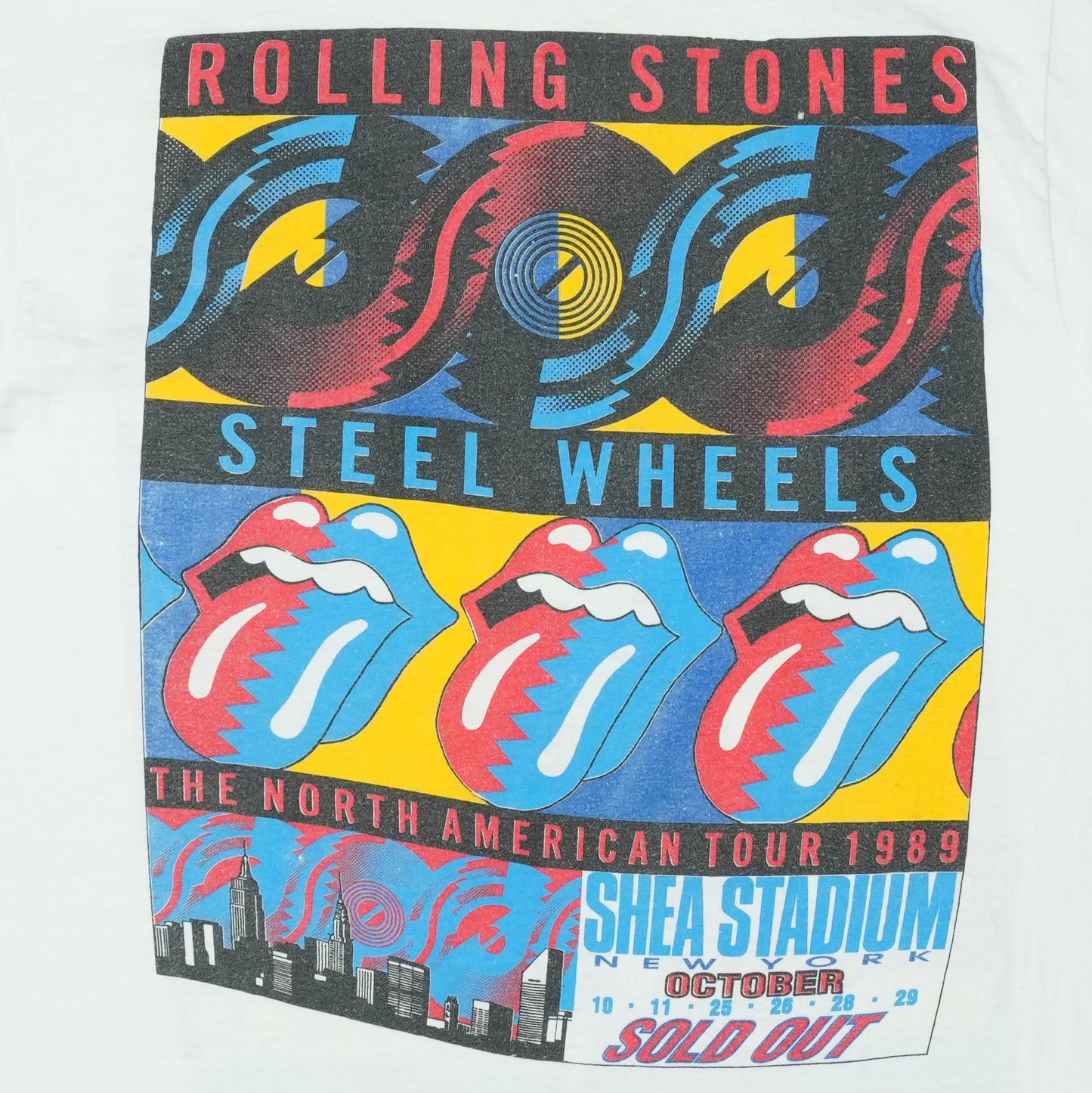 1989 Rolling Stones Steel Wheels Tour Shirt