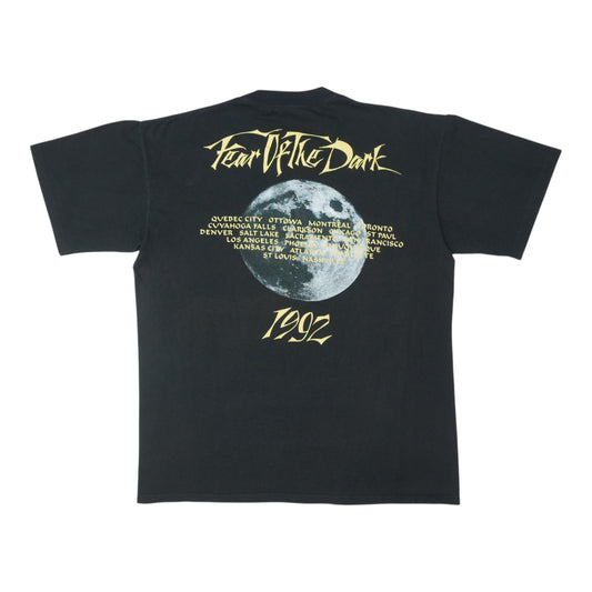 1992 Iron Maiden Fear Of The Dark Tour Shirt Back