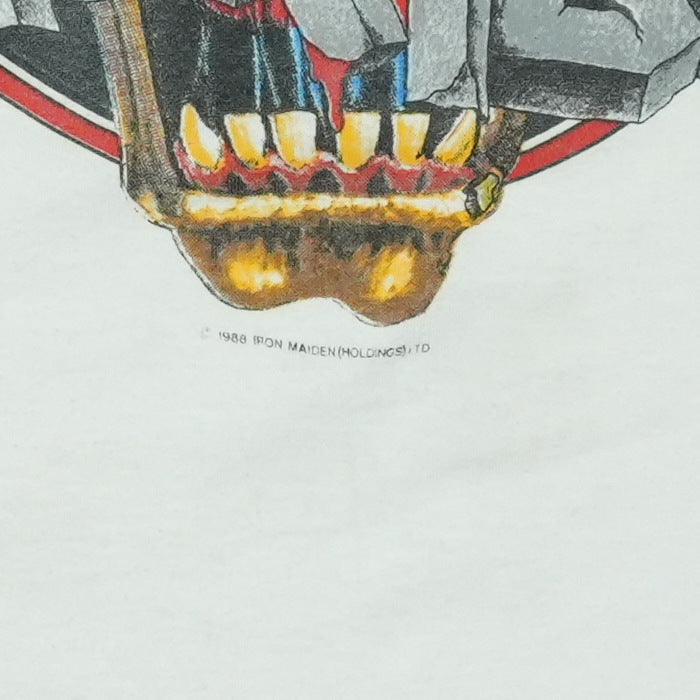 1988 Iron Maiden Florida Tour Shirt Detail