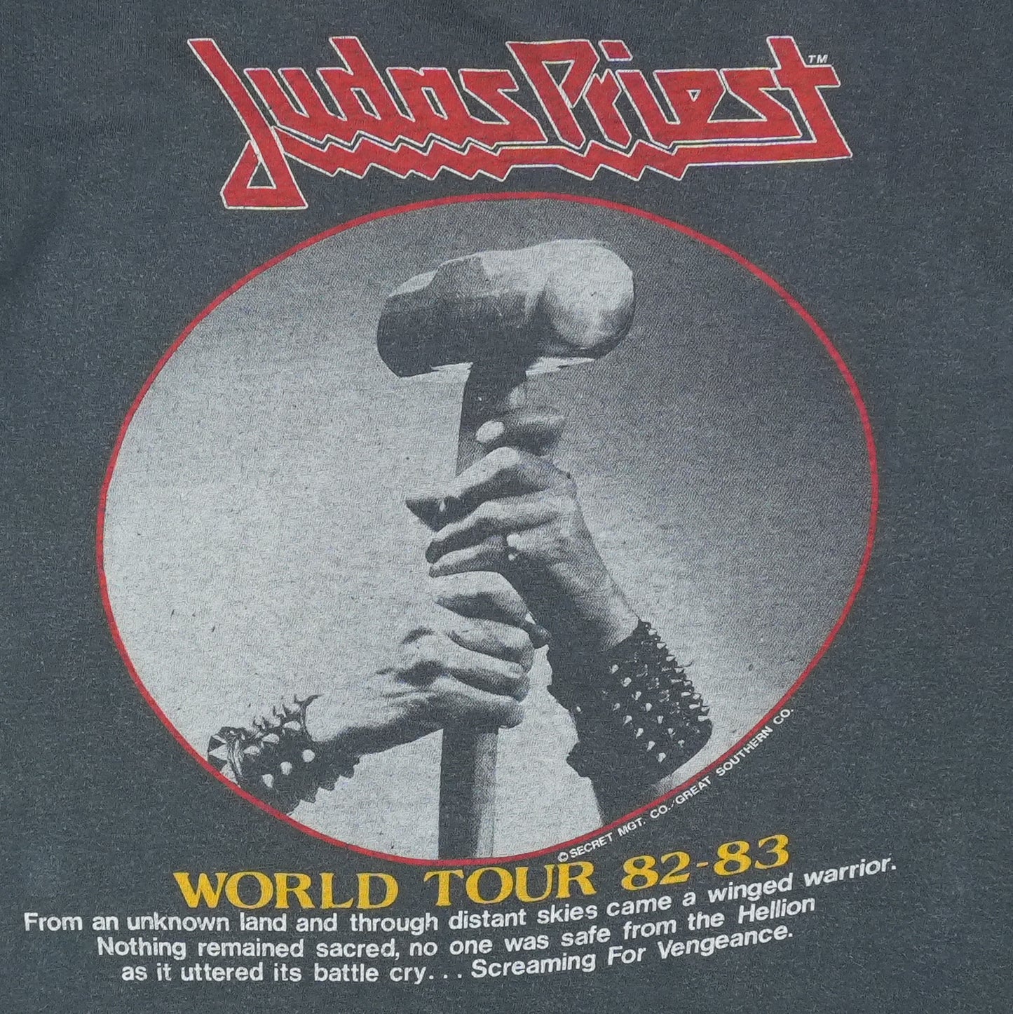 1982 Judas Priest Screaming For Vengeance Tour Shirt