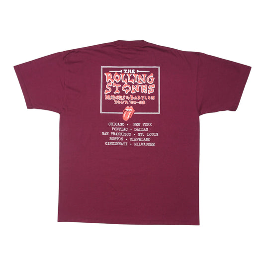 1997 Rolling Stones Bridges To Babylon Tour Shirt Back