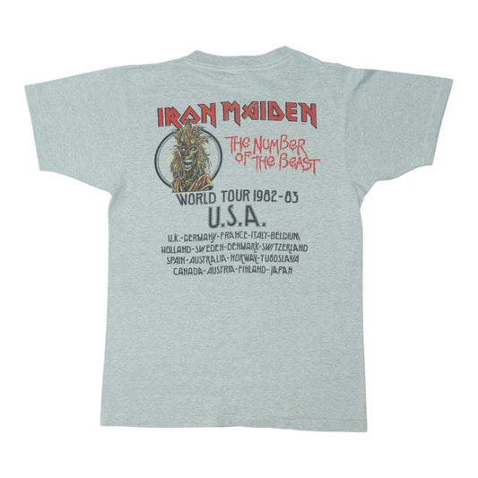 1982 Iron Maiden Number Of The Beast Tour Shirt