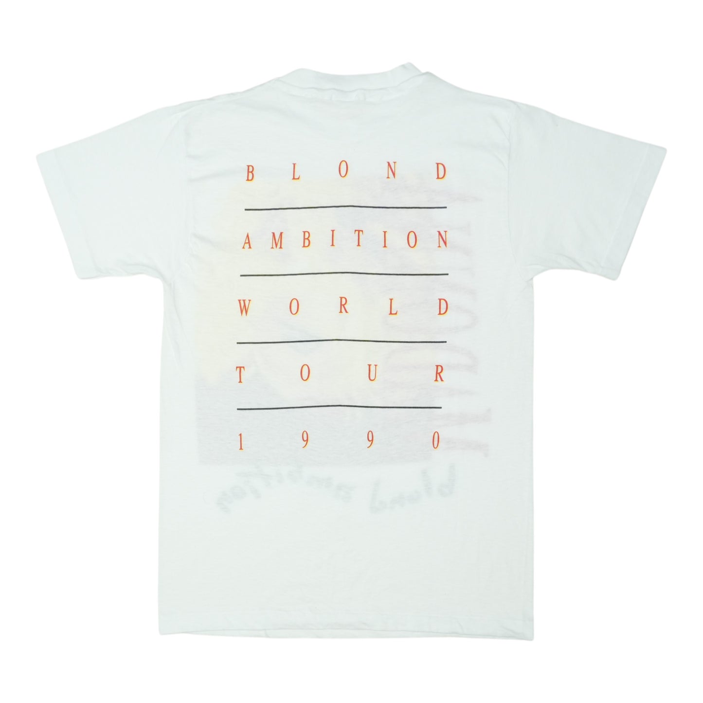 1990 Madonna Blonde Ambition Tour Shirt Back