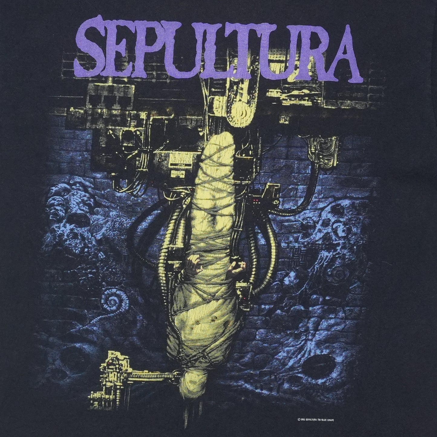 1993 Sepultura Chaos A.D. Shirt Detail