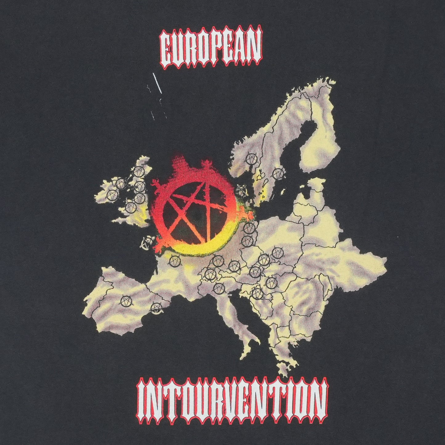 1994 Slayer European Intourvention Tour Shirt